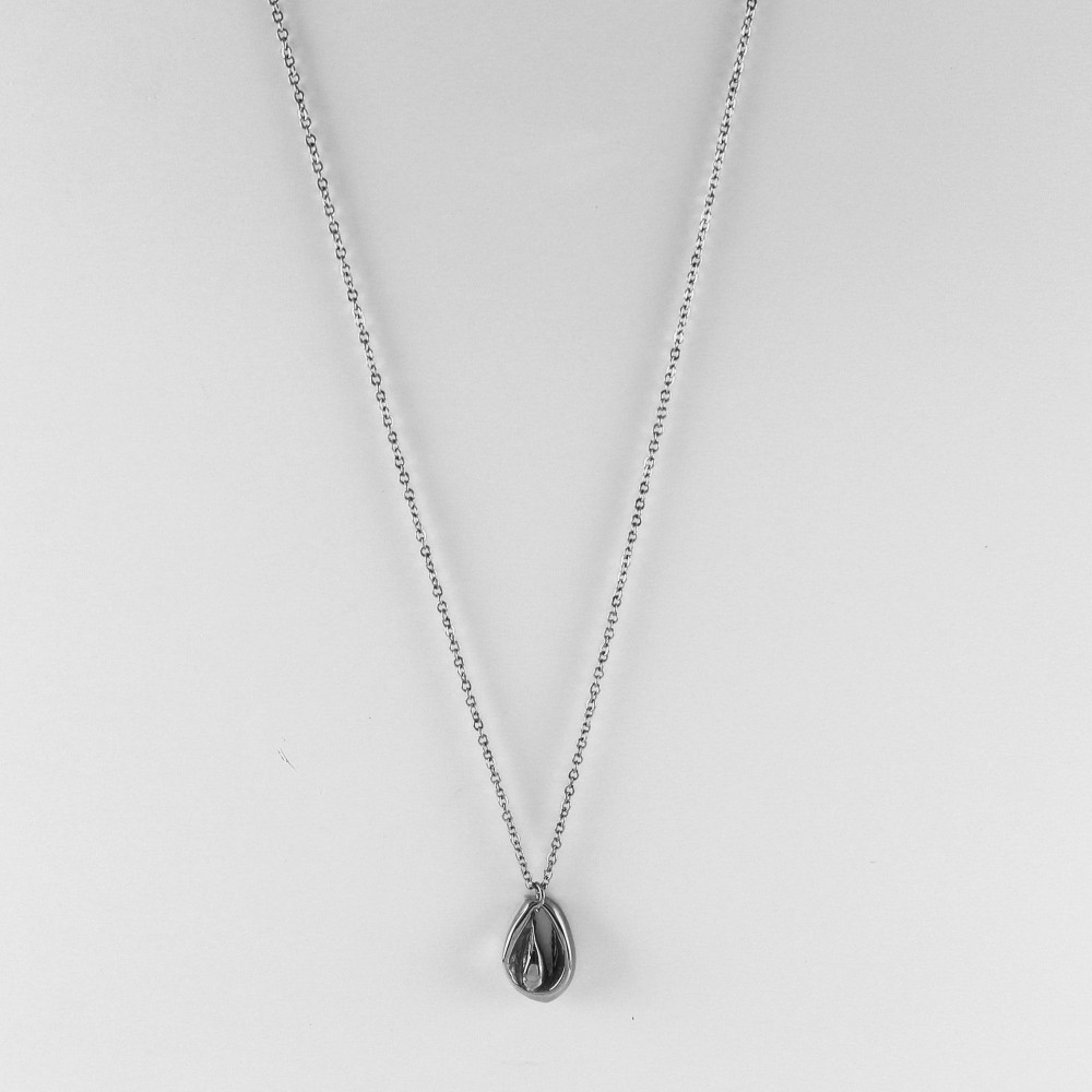 STEEL NECKLACE WITH STONE 40527026
