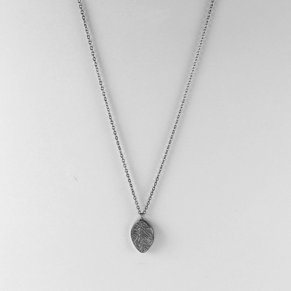 STEEL NECKLACE WITH STONE 40527026
