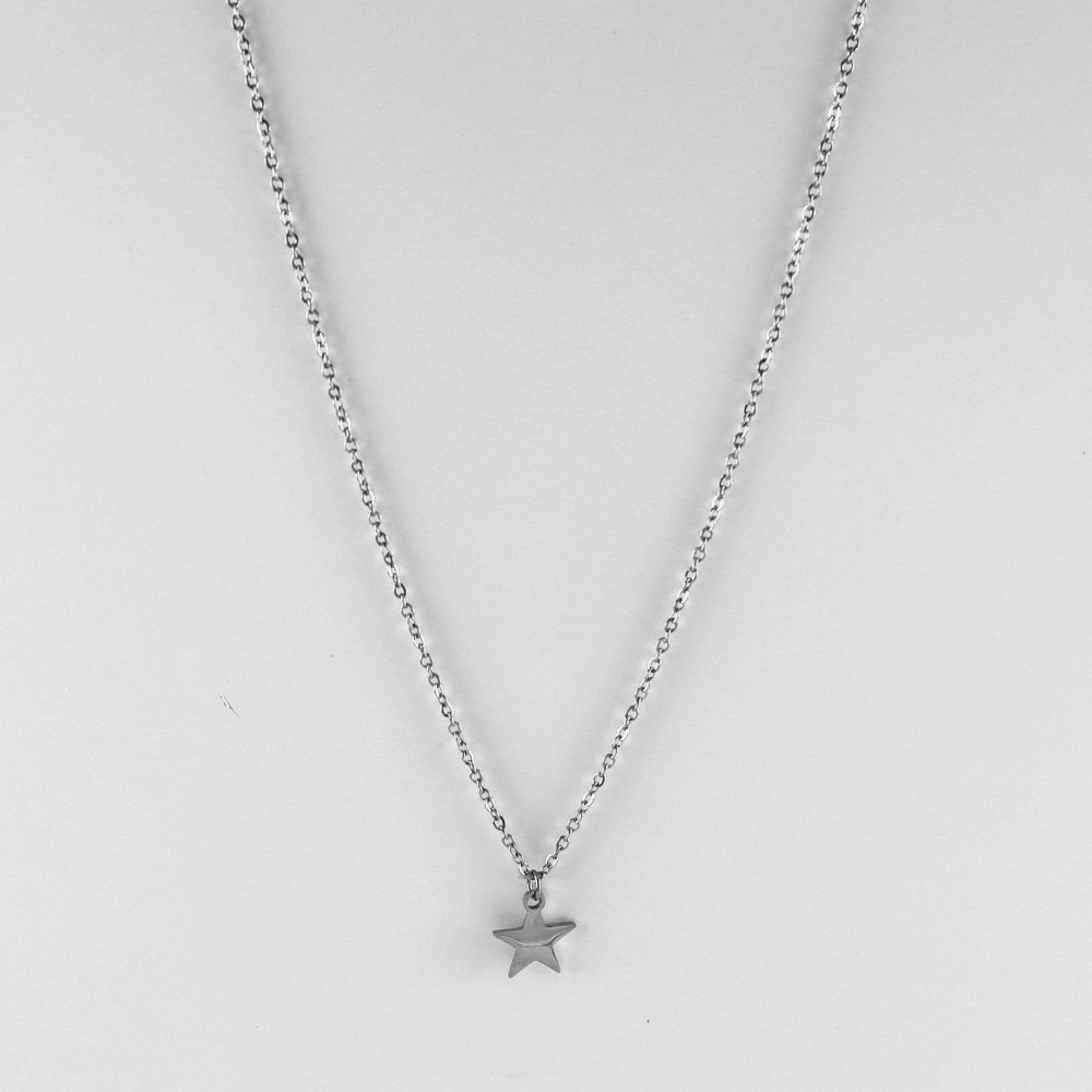 STAR STEEL NECKLACE 10MM 4201682053