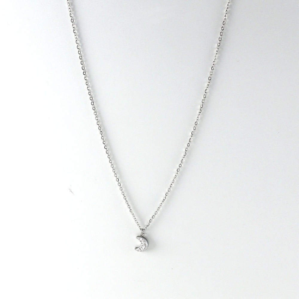 STEEL NECKLACE WITH STONE 41024011