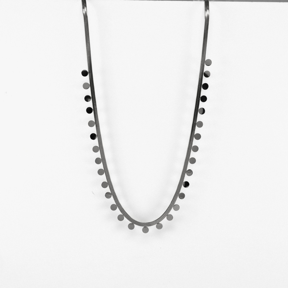 FLAT CHAIN STEEL COLLAR WITH PLATES 40862019